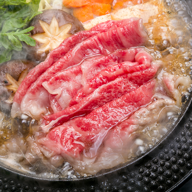 国産黒毛和牛モモ肉すき焼き用