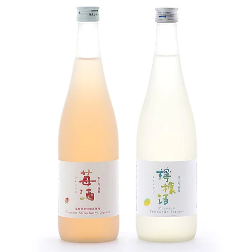 雪小町 特製 苺酒＆檸檬酒セット
